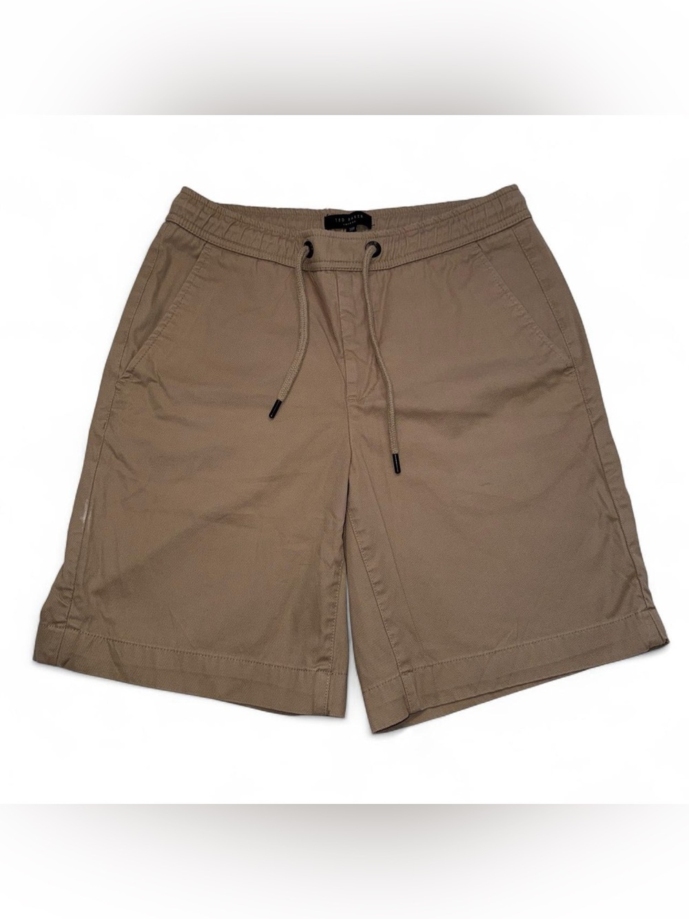 Ted Baker London Khaki Drawstring Casual Shorts - Size 30